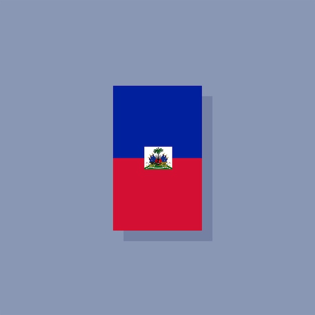 Illustration of Haiti flag Template