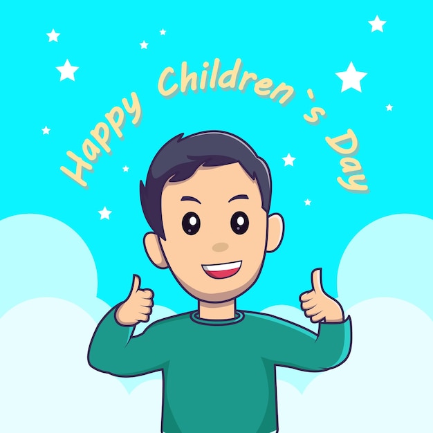 Illustration of happy world children39s day