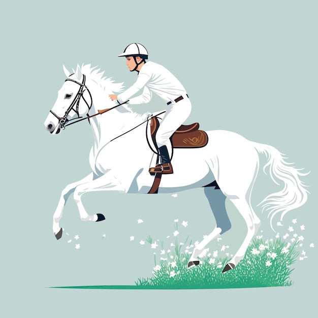 illustration horse racing jockeys animal sport