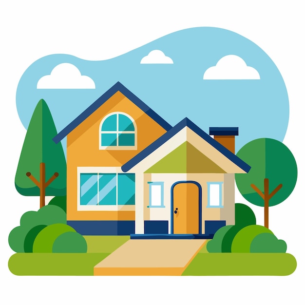 Vector illustration of a house