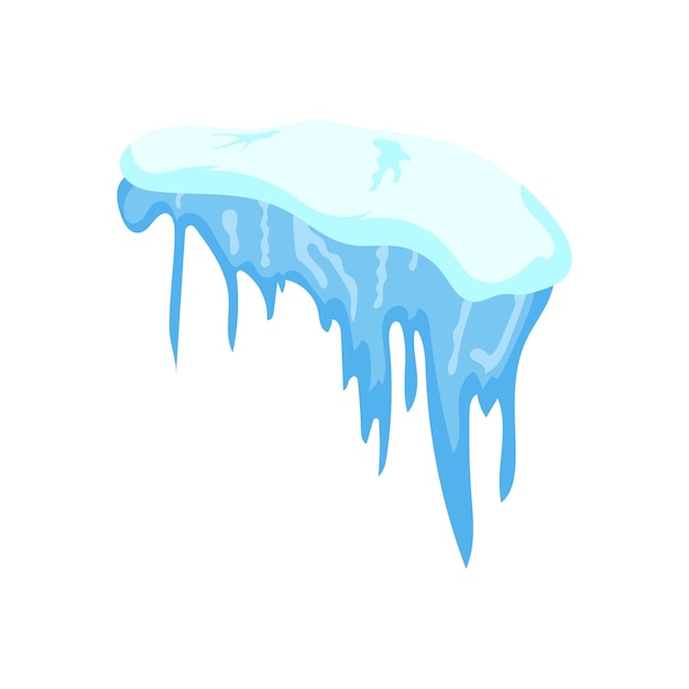 Vector illustration of icicles