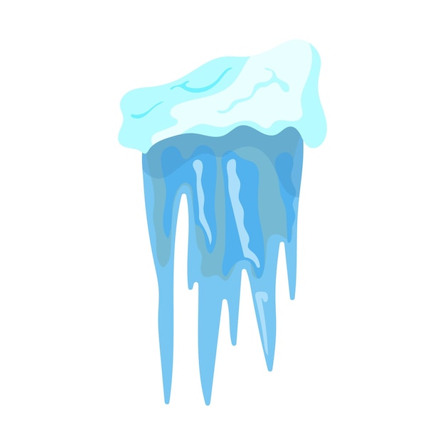 Vector illustration of icicles