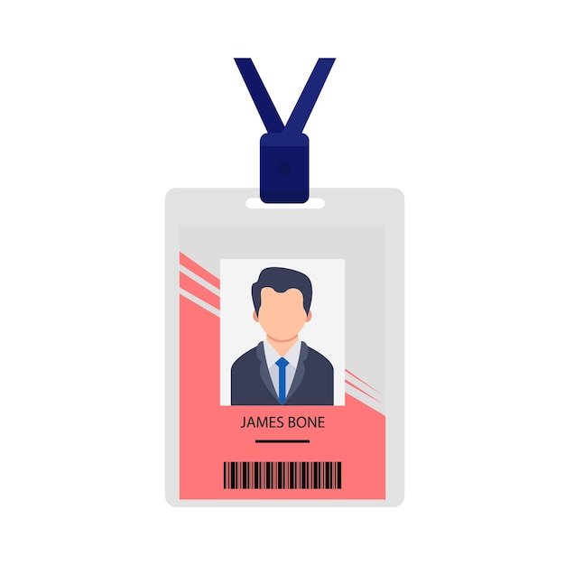 Illustration of id card