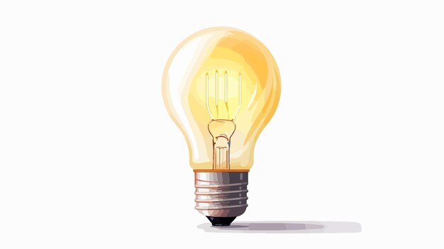 Illustration of Incandescent Light Bulb