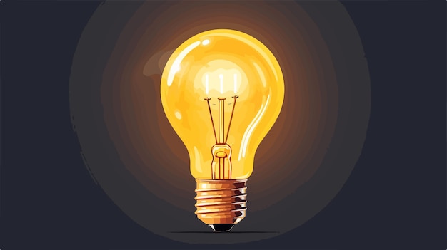 Illustration of Incandescent Light Bulb