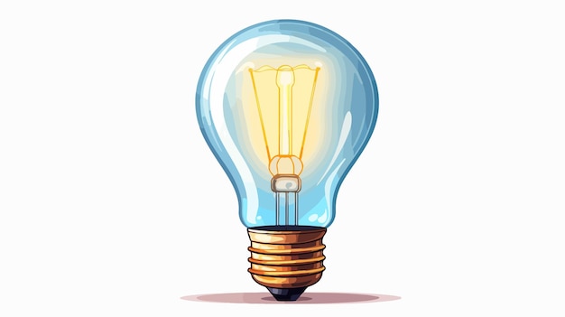 Illustration of Incandescent Light Bulb