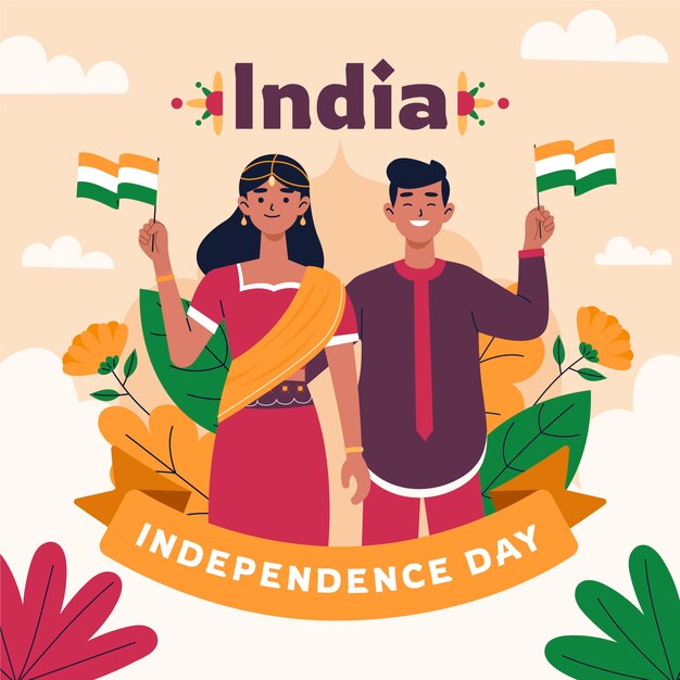 Vector illustration for india independence day celebration