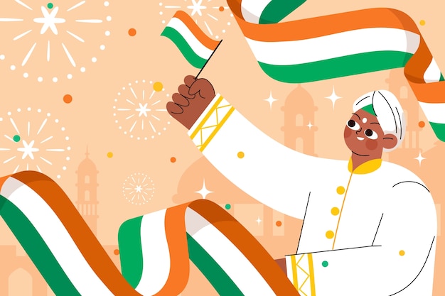 Illustration for india independence day celebration