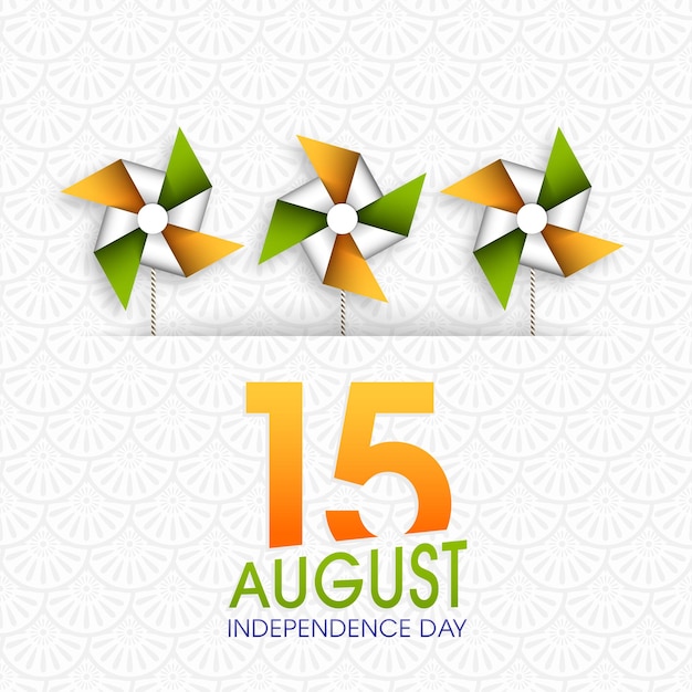 Vector illustration of indian independence day 15 august