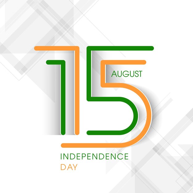 Vector illustration of indian independence day 15 august