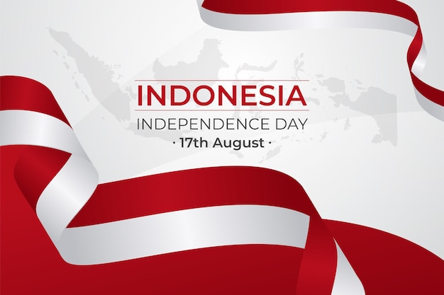 Vector illustration of indonesian independence day celebration