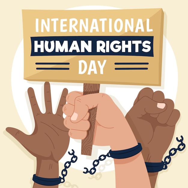 Illustration of international human right day illustration