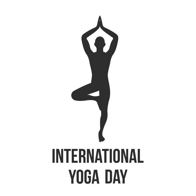 Illustration Of international yoga day vetor