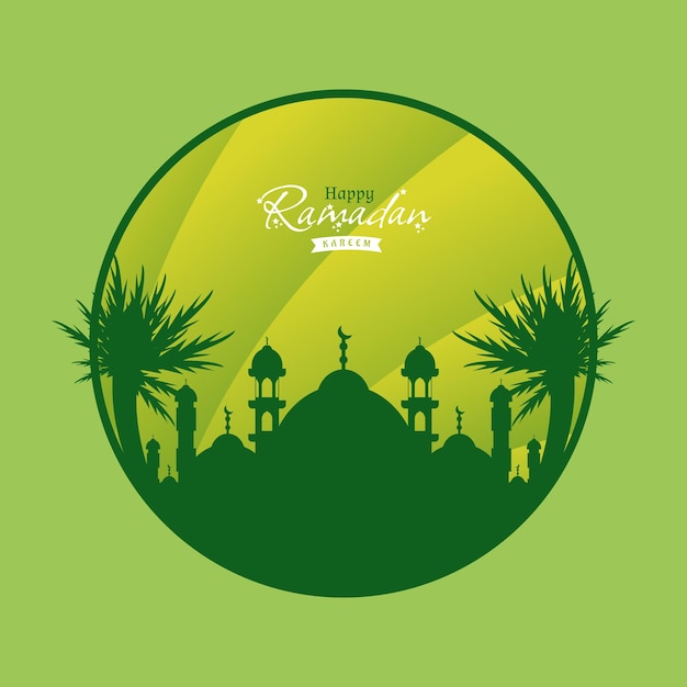 illustration of islamic element for ramadan greeting card design