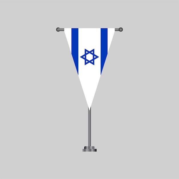 Illustration of Israel flag Template