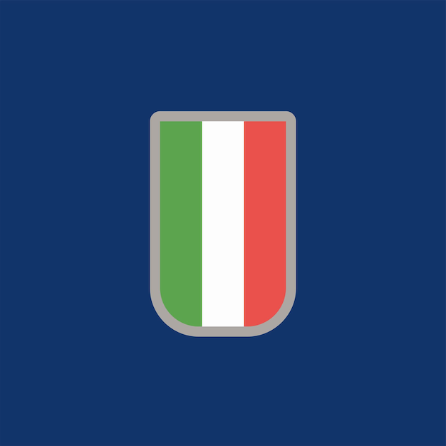 Illustration of Italy flag Template