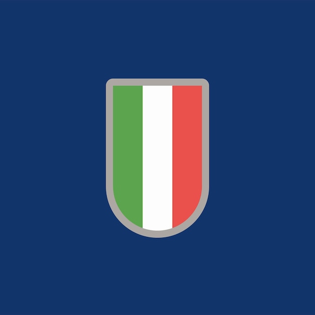 Illustration of Italy flag Template