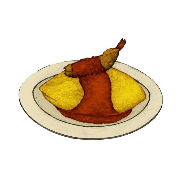 Illustration of Japanese DIsh