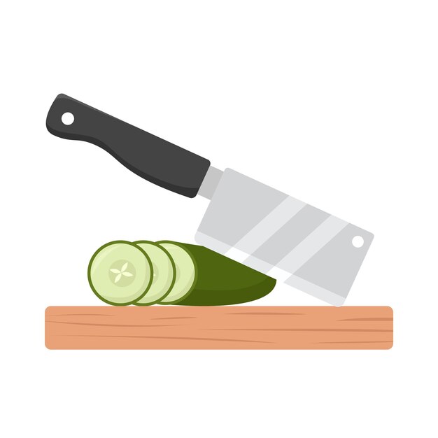 Vector illustration of knife