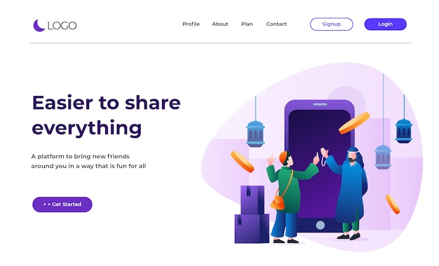 Illustration Landing Page