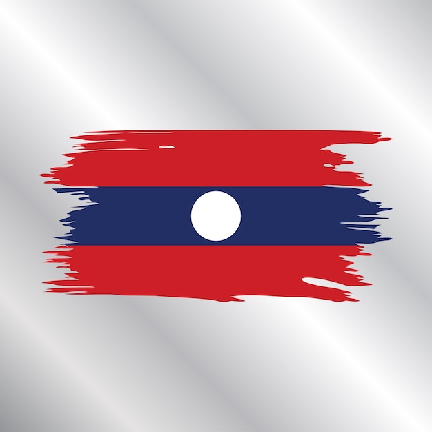 Illustration of Laos flag Template