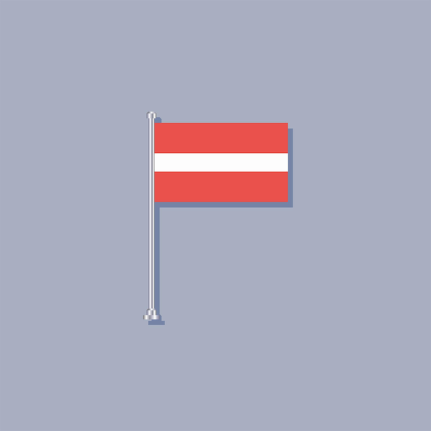 Illustration of Latvia flag Template