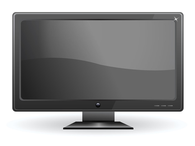 illustration of led monitor isolated