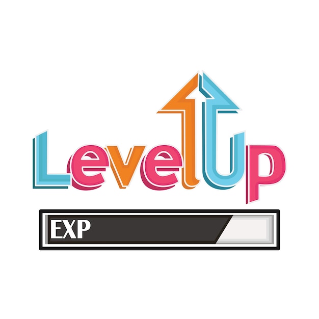 Illustration of level up