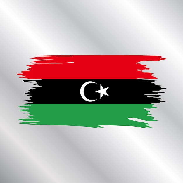 Illustration of Libya flag Template