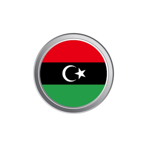 Illustration of Libya flag Template