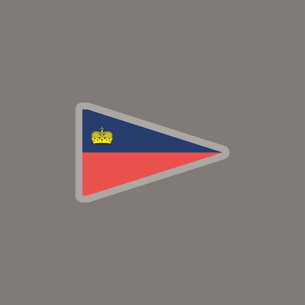 Illustration of Liechtenstein flag Template