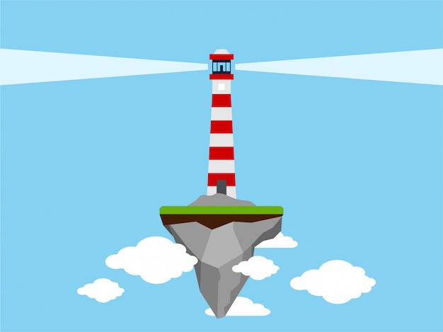 Illustration of a lighthouse