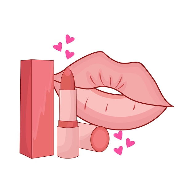 Illustration of lipstick