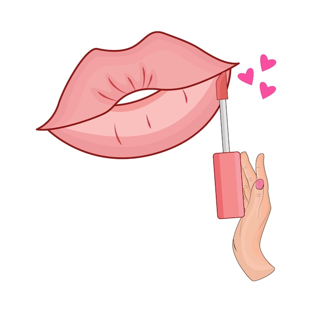 Illustration of lipstick