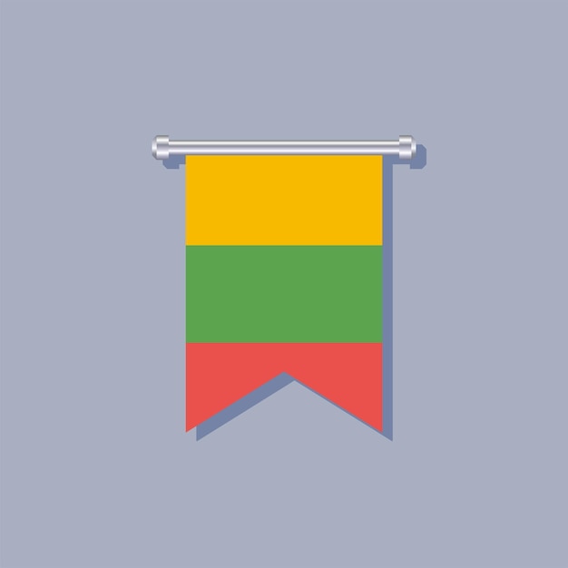 Illustration of Lithuania flag Template