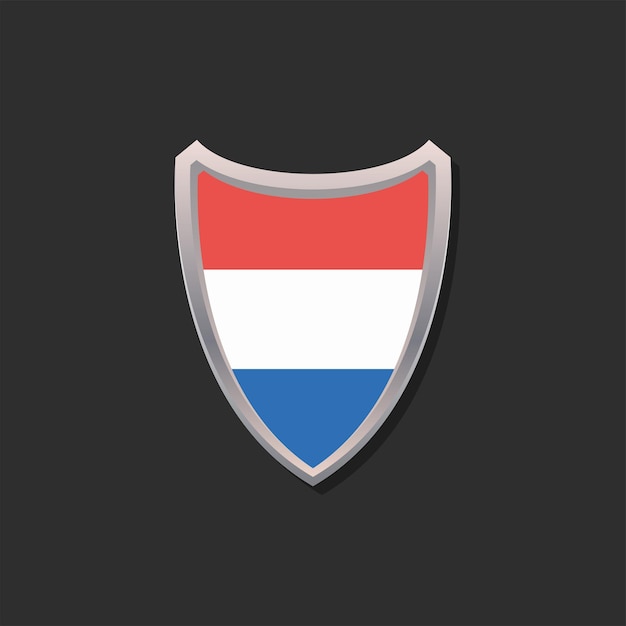 Illustration of Luxembourg flag Template