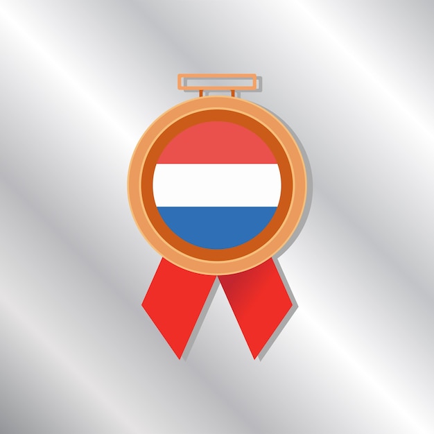 Illustration of Luxembourg flag Template