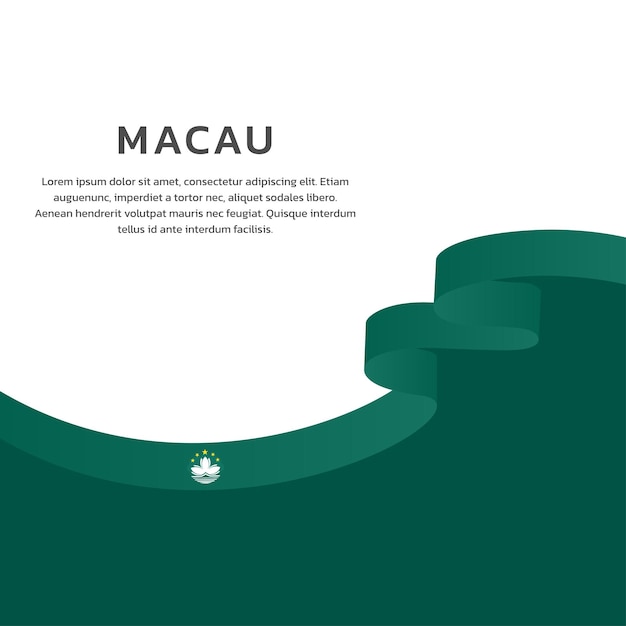 Illustration of Macau flag Template