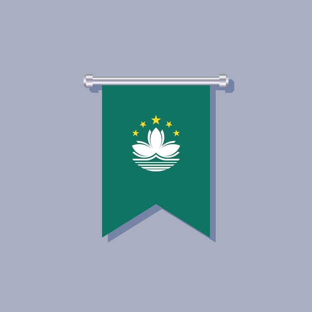 Illustration of Macau flag Template