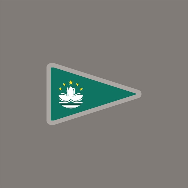 Illustration of Macau flag Template