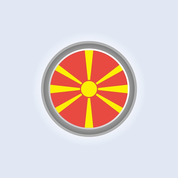 Illustration of Macedonia flag Template