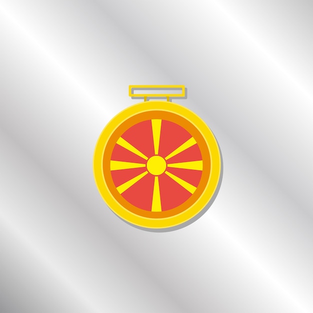 Illustration of Macedonia flag Template