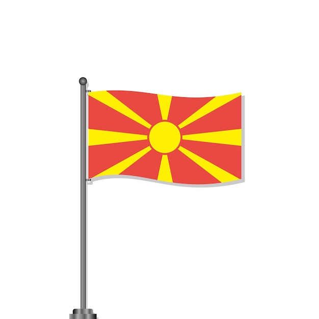 Illustration of Macedonia flag Template