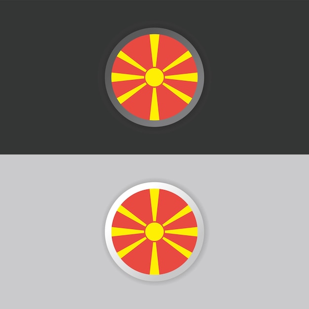 Illustration of Macedonia flag Template