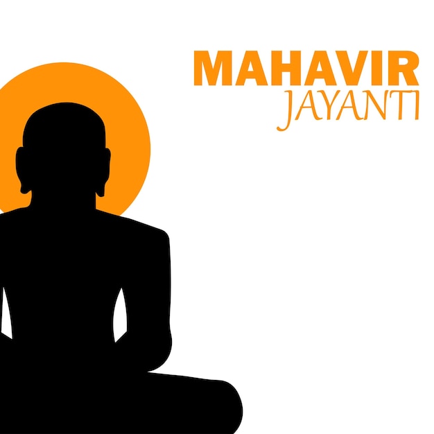 Illustration Of Mahavir Jayanti Celebration Background.