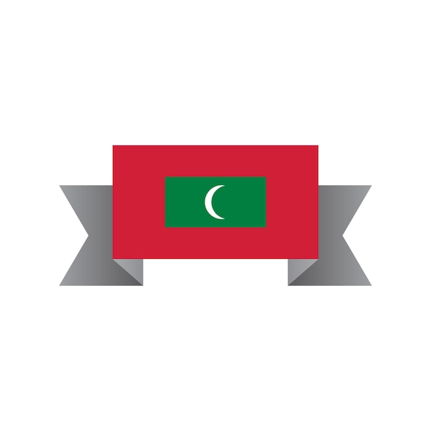 Illustration of Maldives flag Template