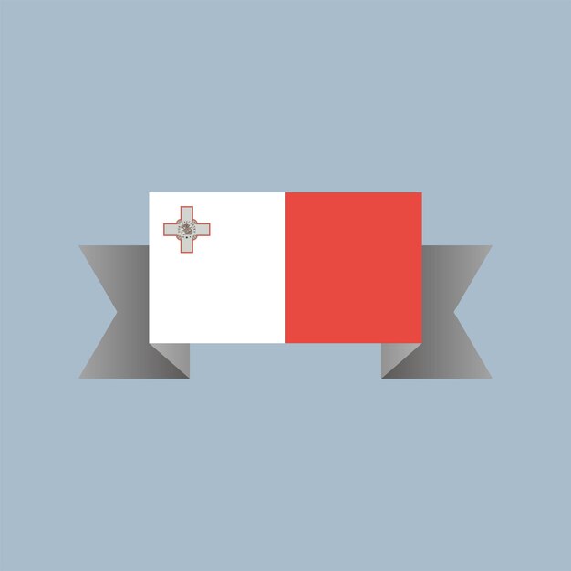 Illustration of Malta flag Template