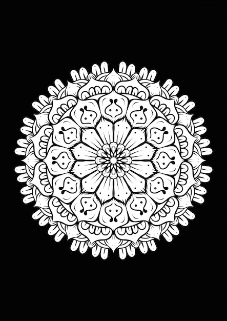 Illustration of mandala 