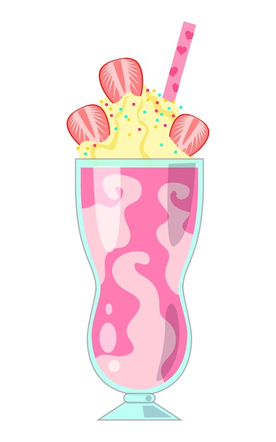 Illustration of milkshake