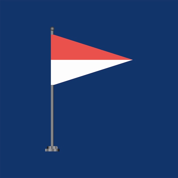 Illustration of Monaco flag Template